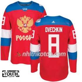 Russland Trikot Alexander Ovechkin 8 2016 World Cup Rot Premier - Kinder